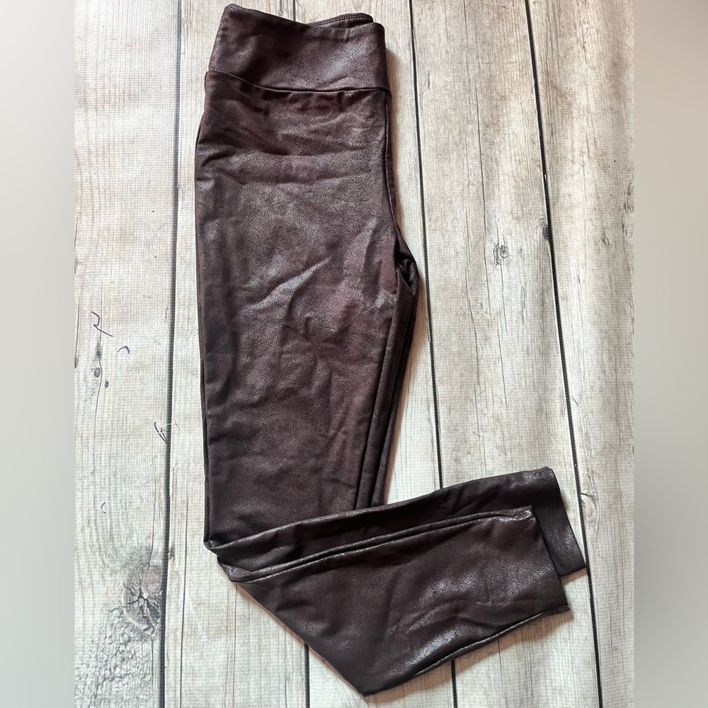 LuLaRoe Luxe leggings faux leather large